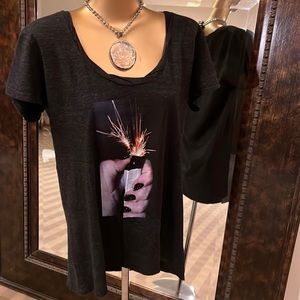 Pam and gela black T-shirt size small. Super cute